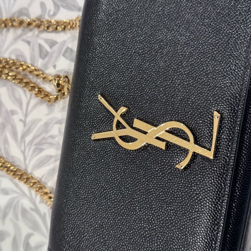 YSL black bag with gold chain - Picture 4 of 9